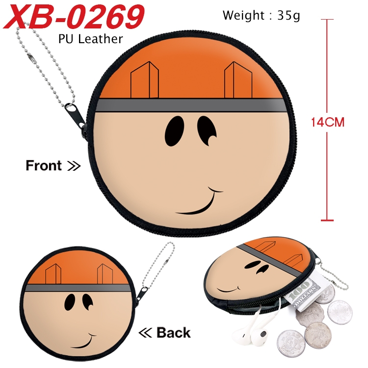 Roblox Anime PU leather material circular zipper zero wallet 14cm XB-0269