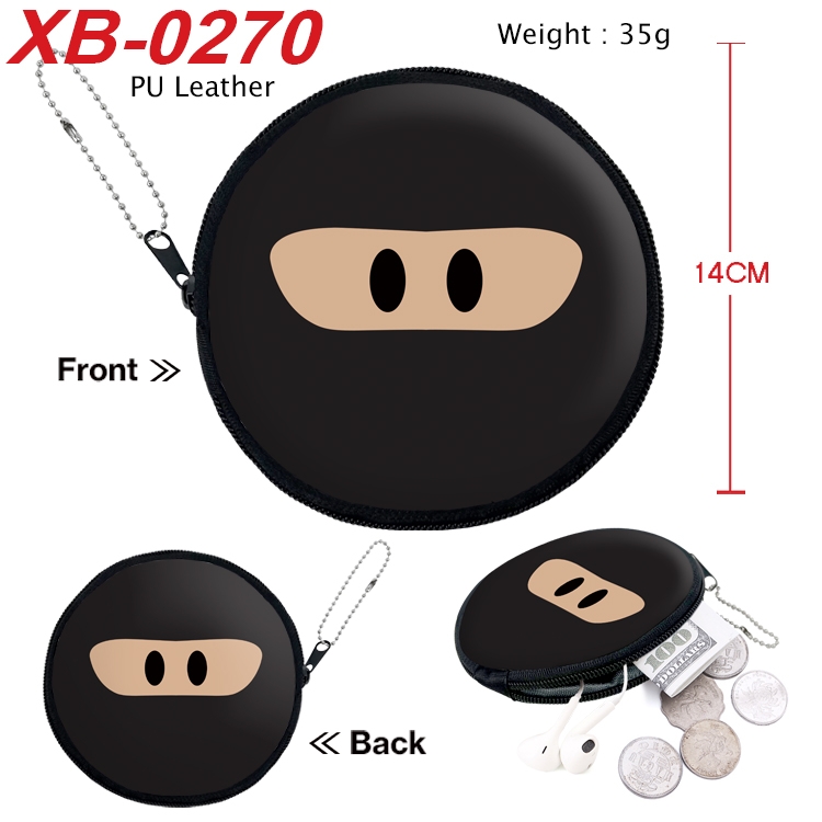 Roblox Anime PU leather material circular zipper zero wallet 14cm XB-0270