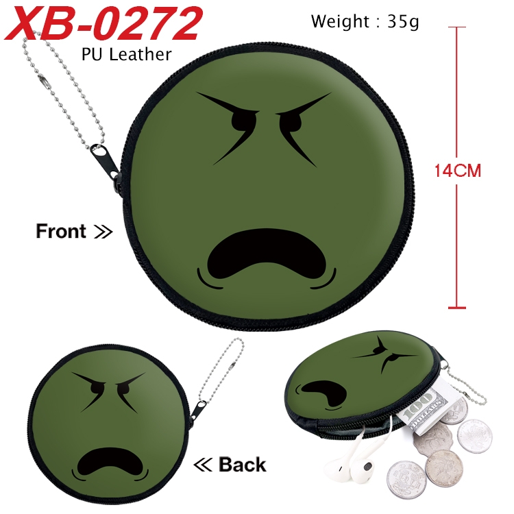 Roblox Anime PU leather material circular zipper zero wallet 14cm XB-0272