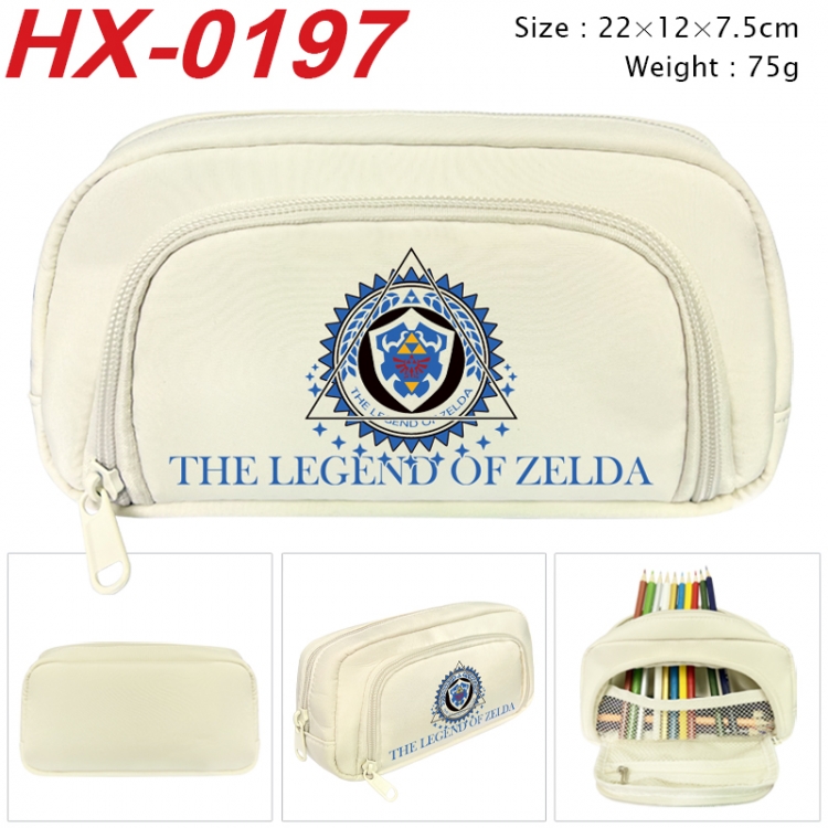 The Legend of Zelda Anime 3D pen bag with partition stationery box 20x10x7.5cm 75g HX-0197