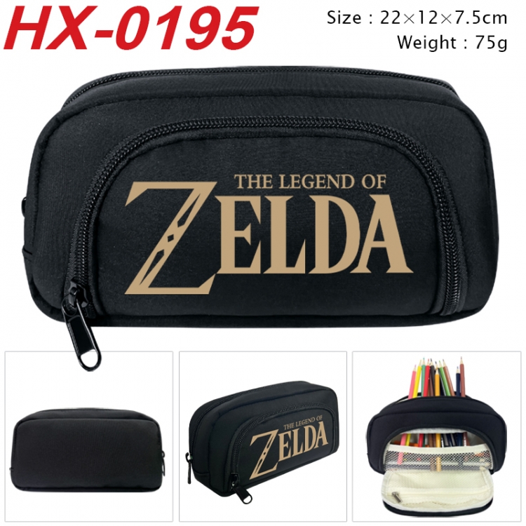 The Legend of Zelda Anime 3D pen bag with partition stationery box 20x10x7.5cm 75g HX-0195