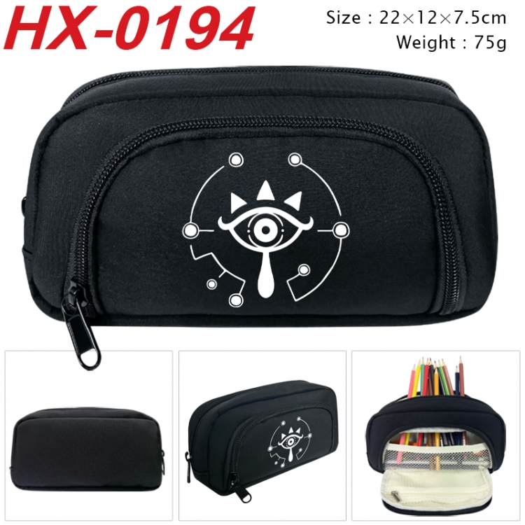 The Legend of Zelda Anime 3D pen bag with partition stationery box 20x10x7.5cm 75g  HX-0194
