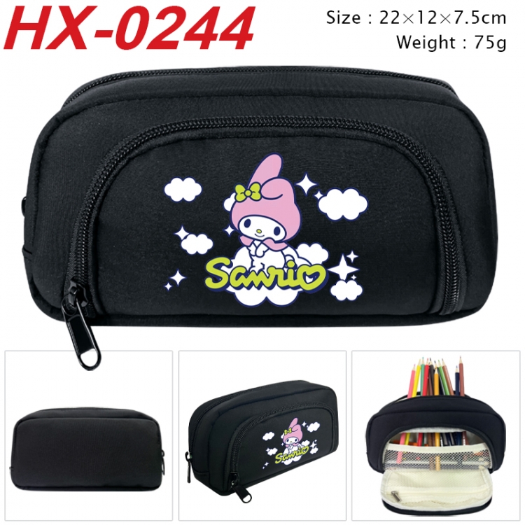 sanrio Anime 3D pen bag with partition stationery box 20x10x7.5cm 75g HX-0244