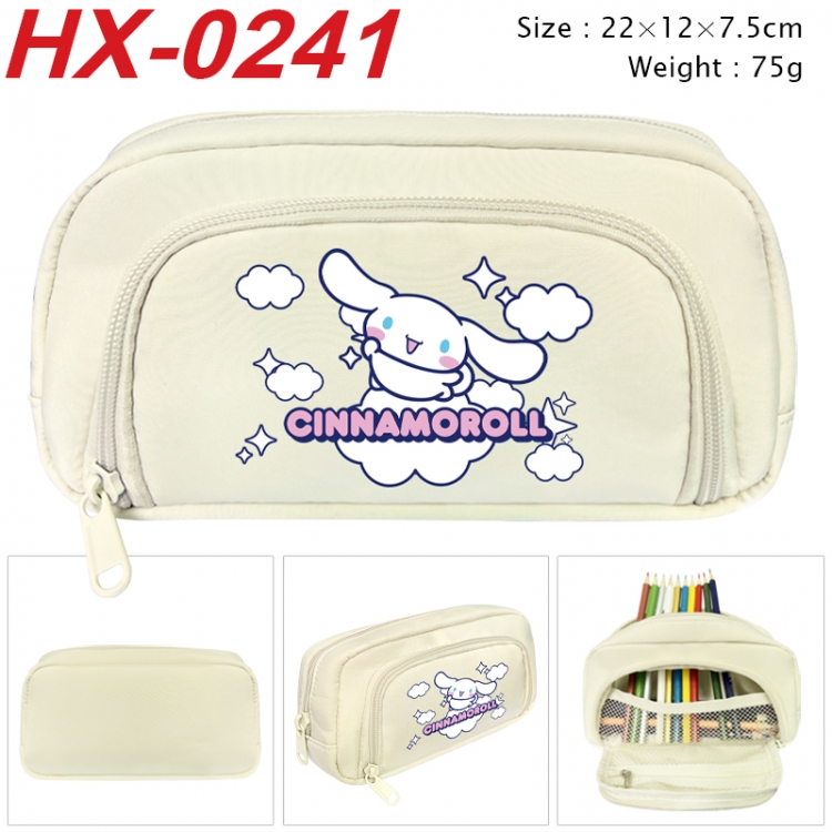 sanrio Anime 3D pen bag with partition stationery box 20x10x7.5cm 75g HX-0241