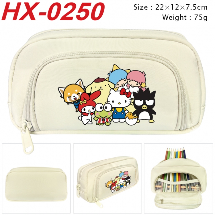 sanrio Anime 3D pen bag with partition stationery box 20x10x7.5cm 75g HX-0250