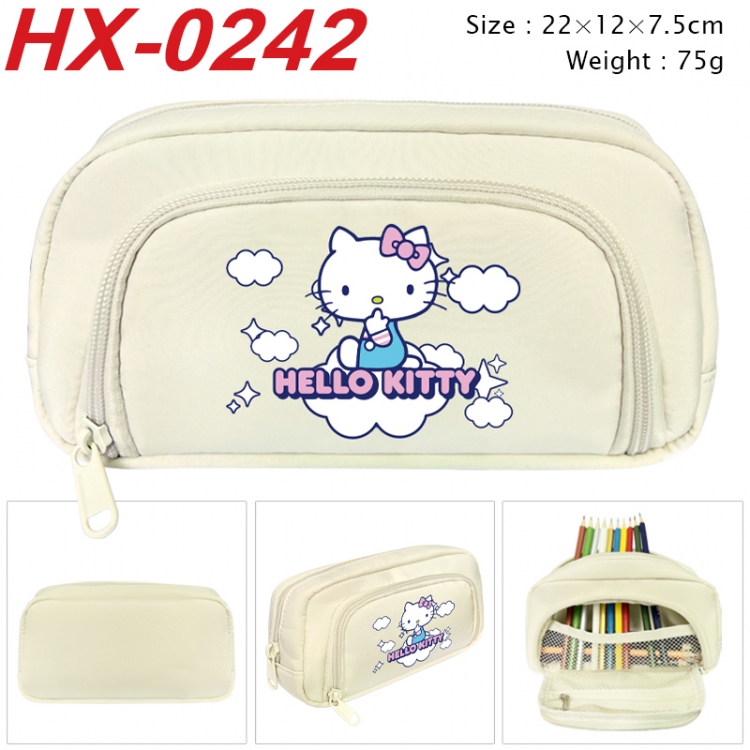 sanrio Anime 3D pen bag with partition stationery box 20x10x7.5cm 75g HX-0242