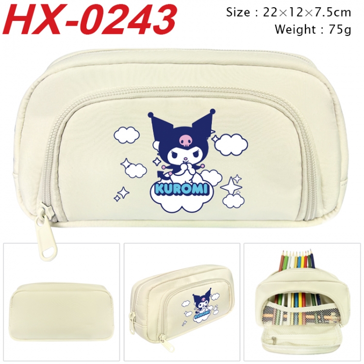 sanrio Anime 3D pen bag with partition stationery box 20x10x7.5cm 75g HX-0243