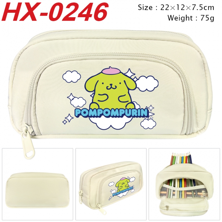 sanrio Anime 3D pen bag with partition stationery box 20x10x7.5cm 75g HX-0246