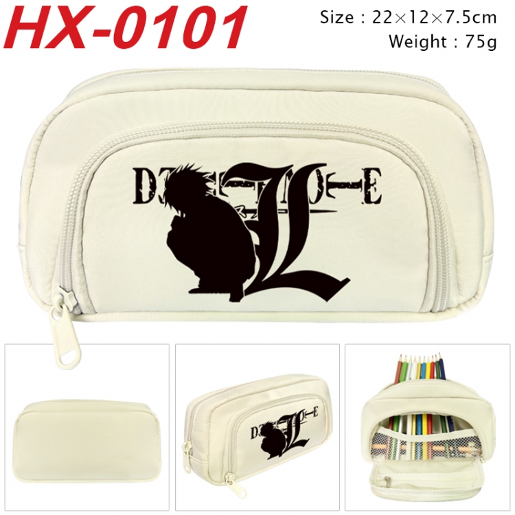 Death note Anime 3D pen bag with partition stationery box 20x10x7.5cm 75g HX-0101