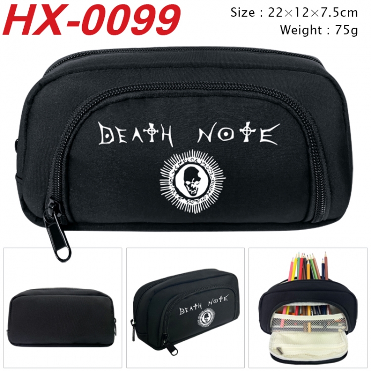 Death note Anime 3D pen bag with partition stationery box 20x10x7.5cm 75g HX-0099