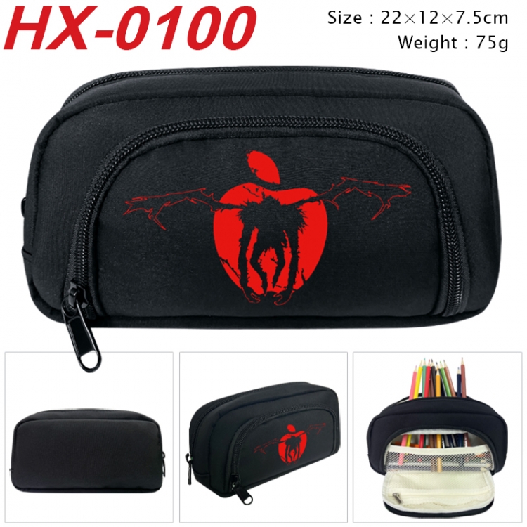 Death note Anime 3D pen bag with partition stationery box 20x10x7.5cm 75g HX-0100