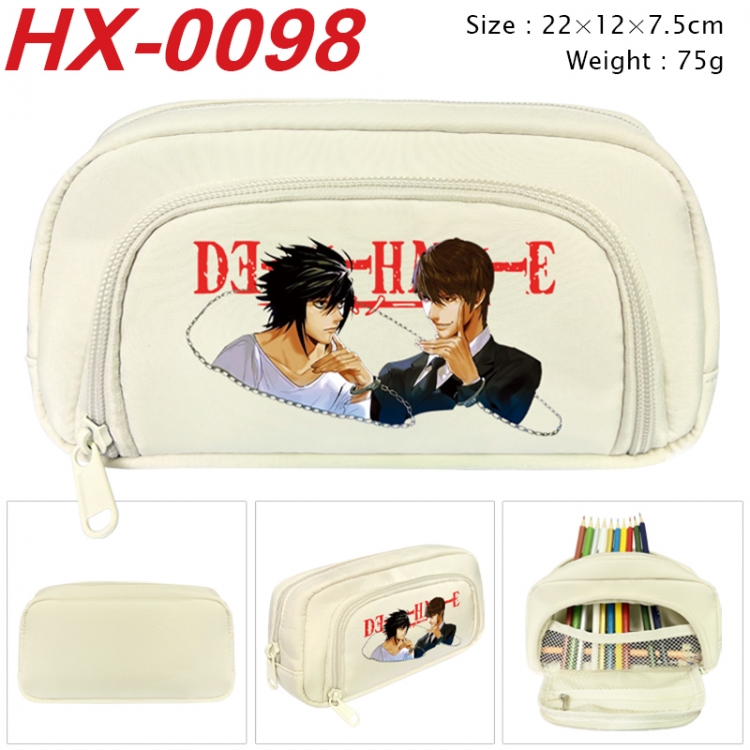 Death note Anime 3D pen bag with partition stationery box 20x10x7.5cm 75g HX-0098