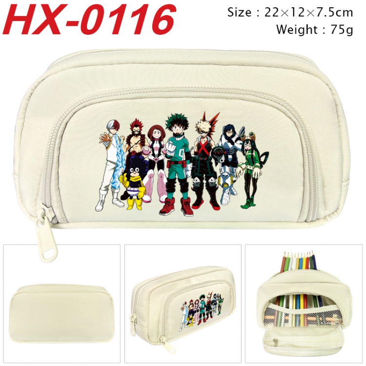 My Hero Academia Anime 3D pen bag with partition stationery box 20x10x7.5cm 75g  HX-0116