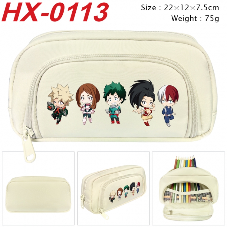 My Hero Academia Anime 3D pen bag with partition stationery box 20x10x7.5cm 75g  HX-0113