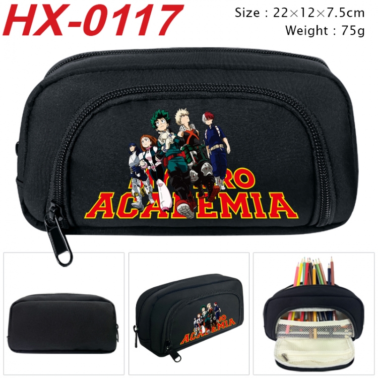 My Hero Academia Anime 3D pen bag with partition stationery box 20x10x7.5cm 75g  HX-0117