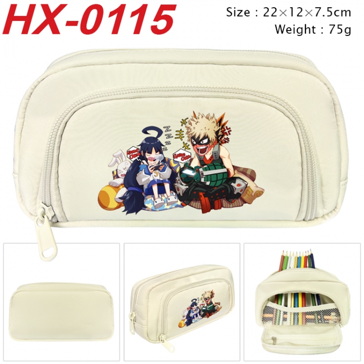 My Hero Academia Anime 3D pen bag with partition stationery box 20x10x7.5cm 75g  HX-0115