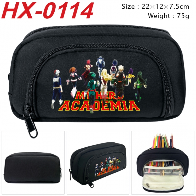 My Hero Academia Anime 3D pen bag with partition stationery box 20x10x7.5cm 75g HX-0114