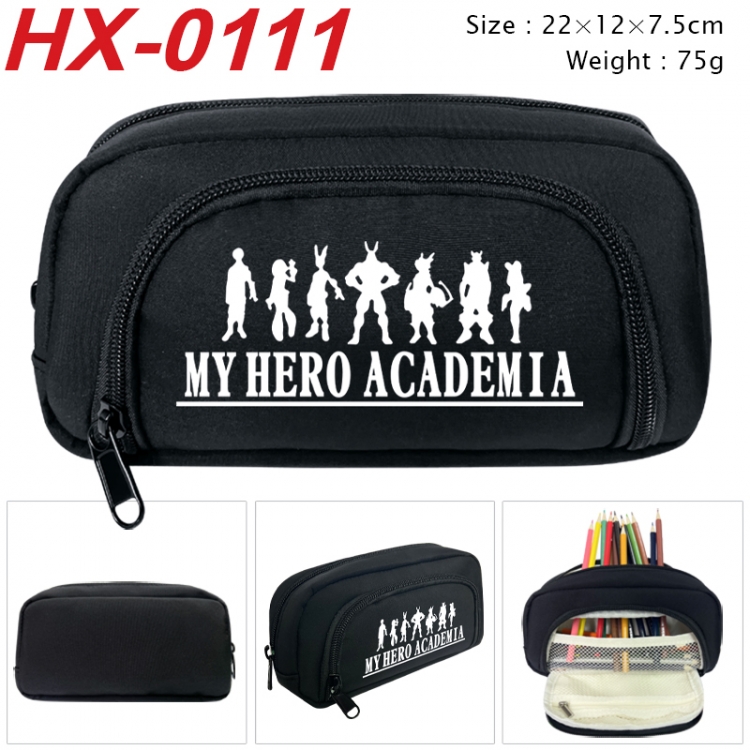 My Hero Academia Anime 3D pen bag with partition stationery box 20x10x7.5cm 75g HX-0111