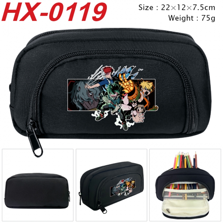 My Hero Academia Anime 3D pen bag with partition stationery box 20x10x7.5cm 75g HX-0119