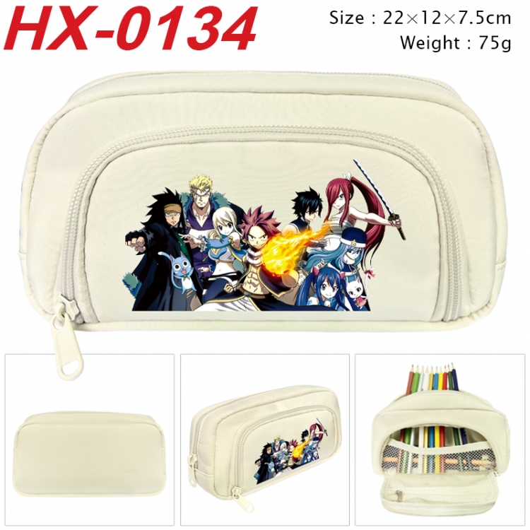 Fairy tail Anime 3D pen bag with partition stationery box 20x10x7.5cm 75g  HX-0134