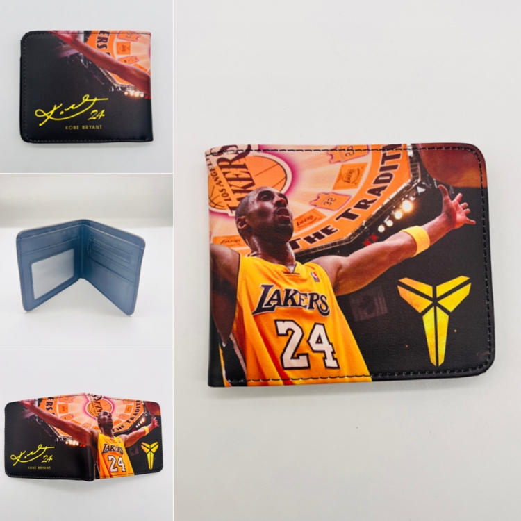 KOBE Full color Two fold short card case wallet 11X9.5CM