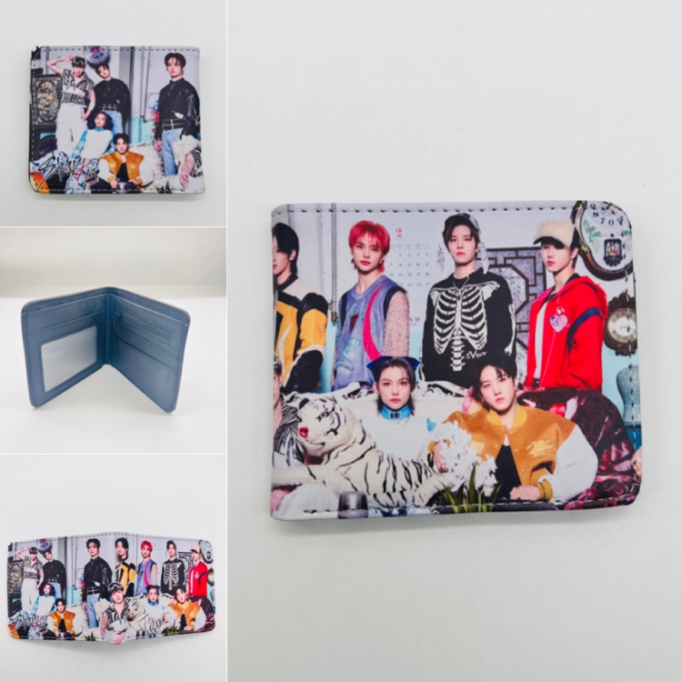 Stray Kids Full color Two fold short card case wallet 11X9.5CM