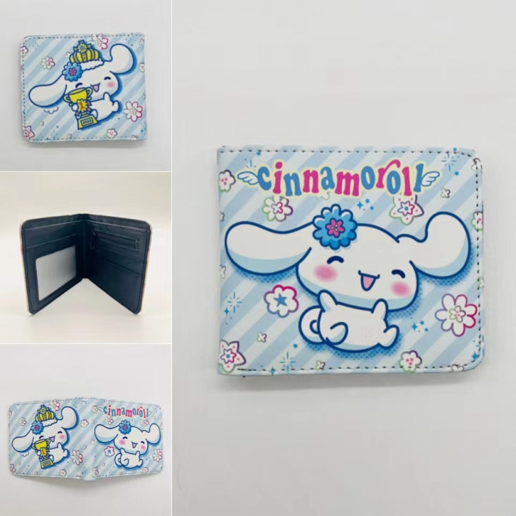 Cinnamoroll Full color Two fold short card case wallet 11X9.5CM