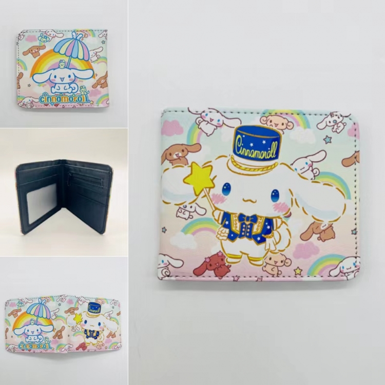 Cinnamoroll Full color Two fold short card case wallet 11X9.5CM