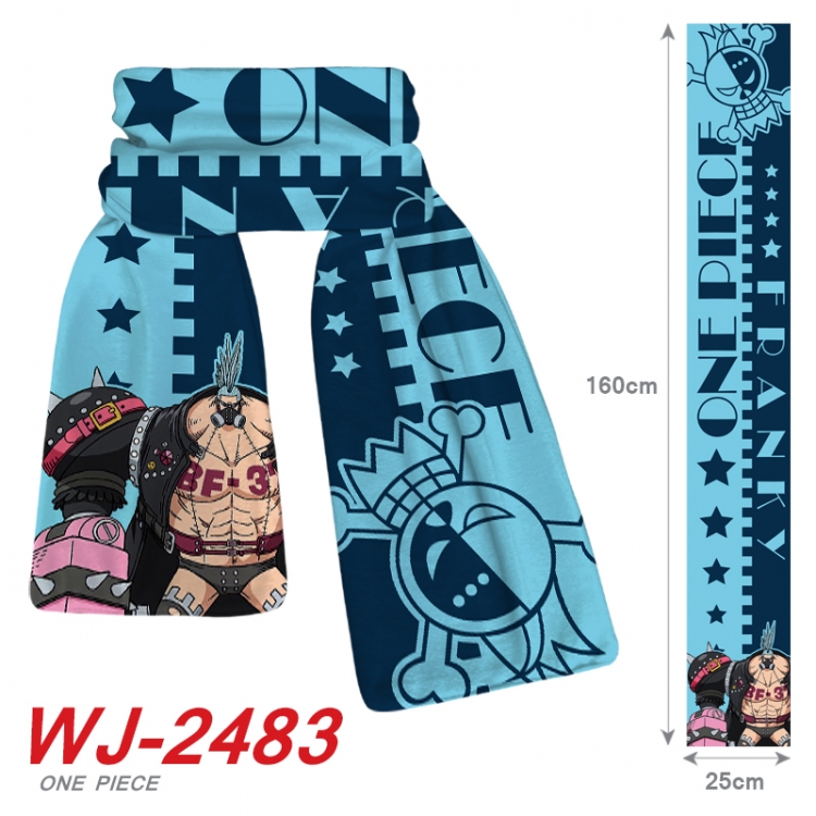 One Piece Anime Plush Impression Scarf Neck 25x160cm WJ-2483