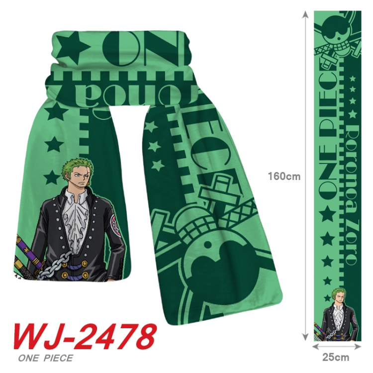 One Piece Anime Plush Impression Scarf Neck 25x160cm WJ-2478