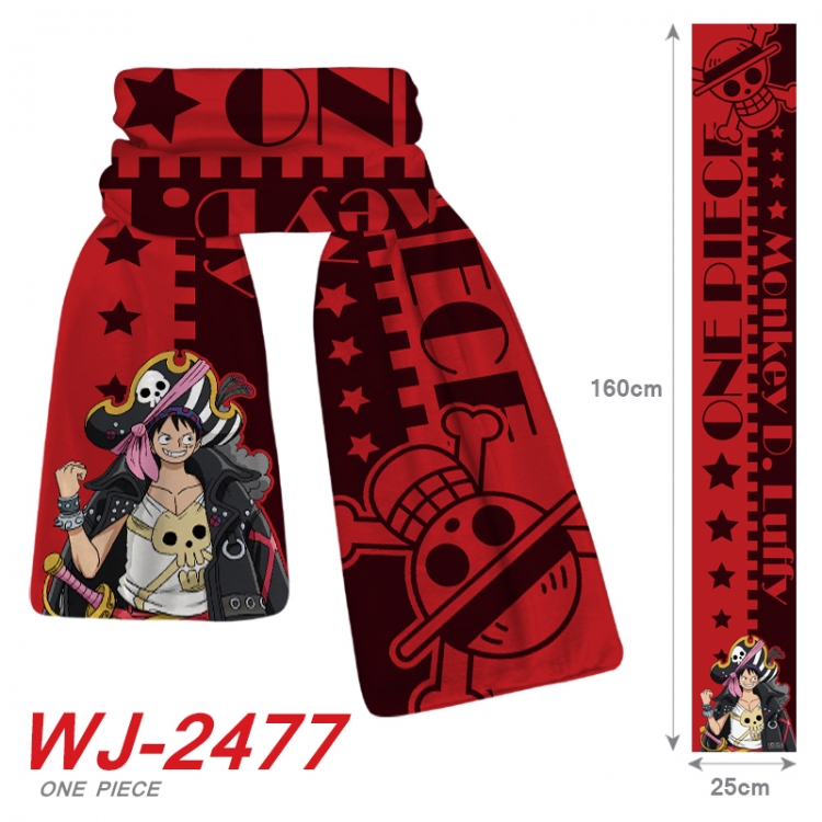 One Piece Anime Plush Impression Scarf Neck 25x160cm WJ-2477