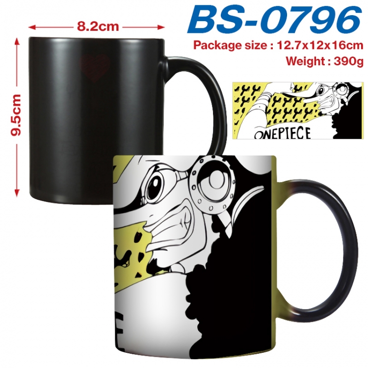 One Piece Anime high-temperature color-changing printing ceramic mug 400ml BS-0796