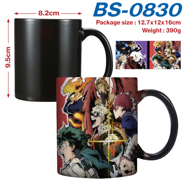 My Hero Academia Anime high-temperature color-changing printing ceramic mug 400ml BS-0830