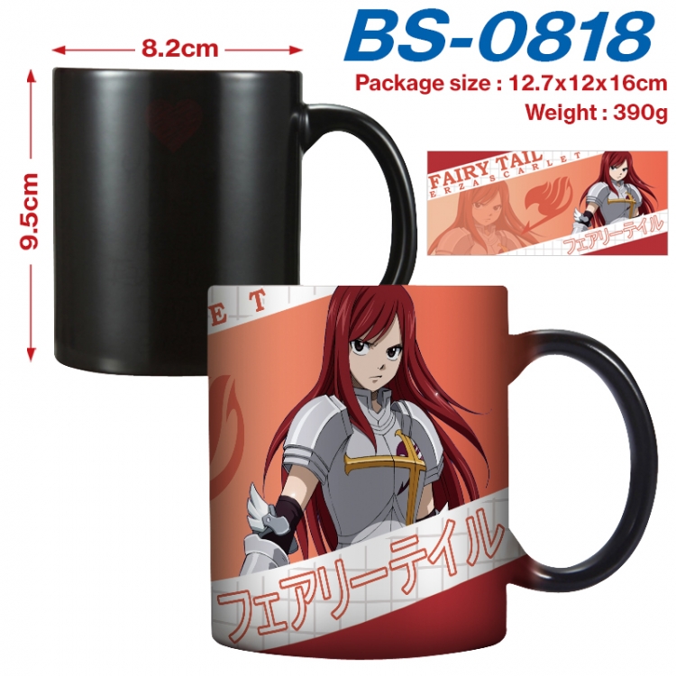 Fairy tail Anime high-temperature color-changing printing ceramic mug 400ml BS-0818