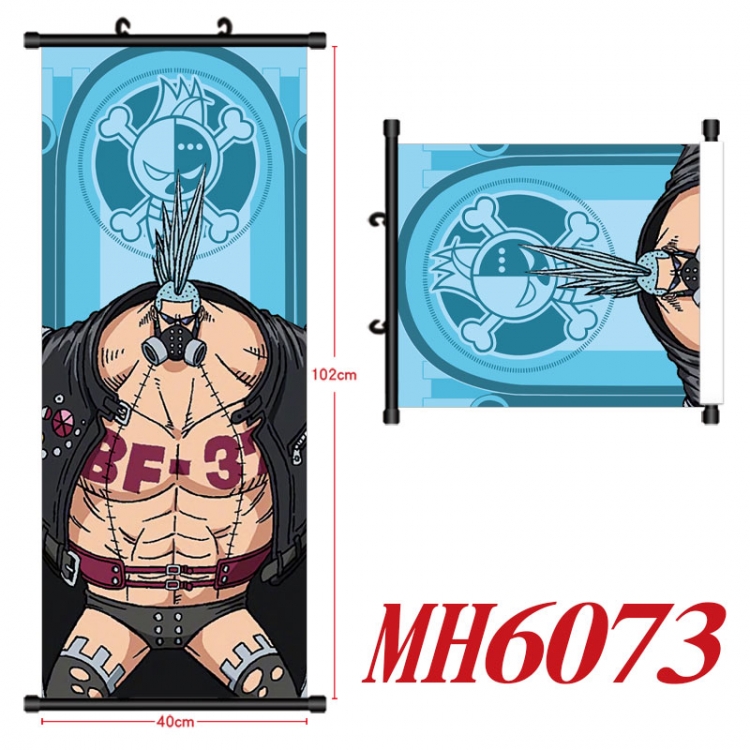 One Piece Anime black Plastic rod Cloth painting Wall Scroll 40X102CM MH6073