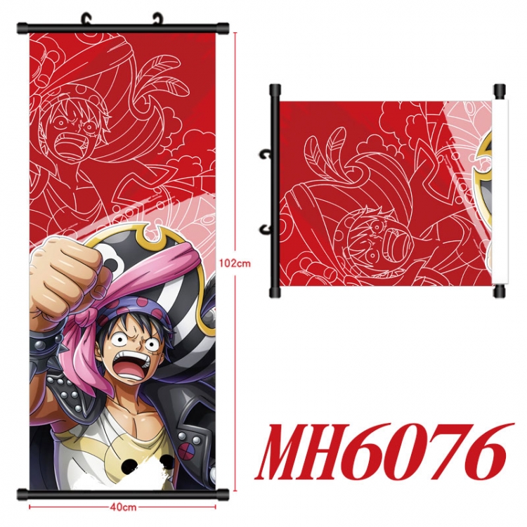 One Piece Anime black Plastic rod Cloth painting Wall Scroll 40X102CM MH6076