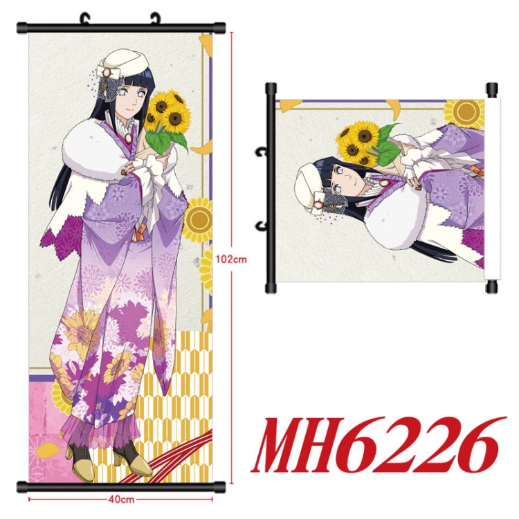Naruto Anime black Plastic rod Cloth painting Wall Scroll 40X102CM MH6226