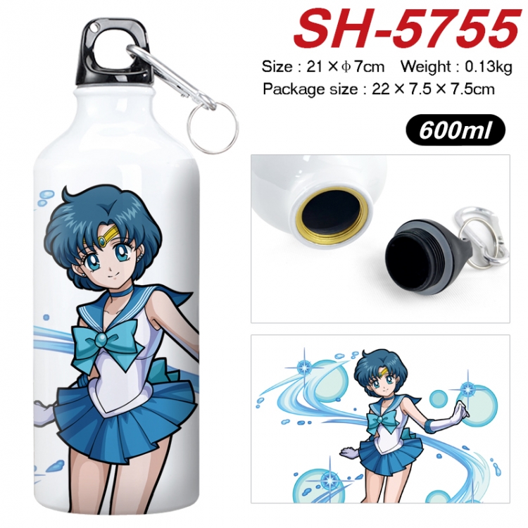 sailormoon Anime print sports kettle aluminum kettle water cup 600ml SH-5755