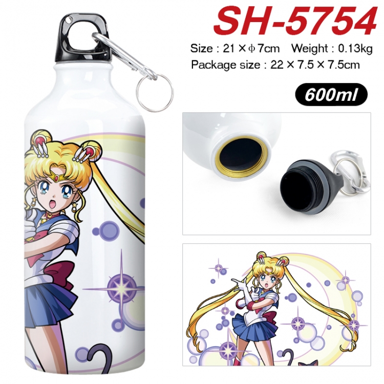 sailormoon Anime print sports kettle aluminum kettle water cup 600ml SH-5754