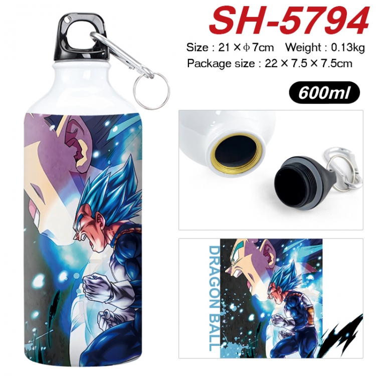 DRAGON BALL Anime print sports kettle aluminum kettle water cup 600ml SH-5794