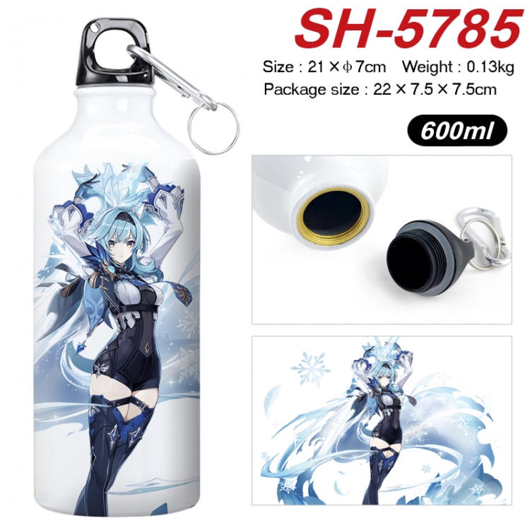 Genshin Impact Anime print sports kettle aluminum kettle water cup 600ml SH-5785