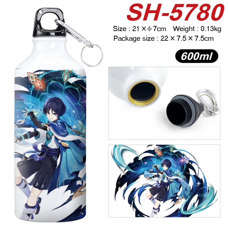 Genshin Impact Anime print sports kettle aluminum kettle water cup 600ml SH-5780