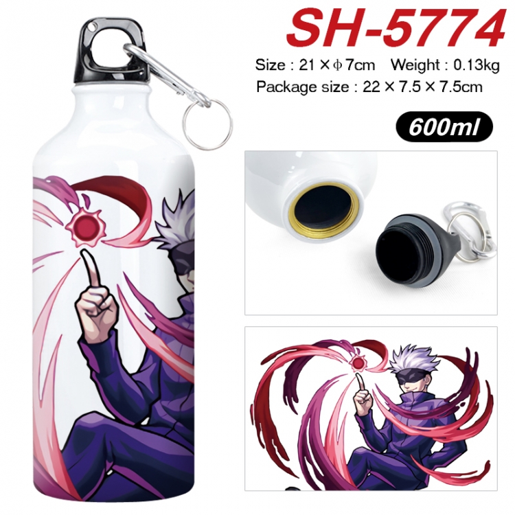 Jujutsu Kaisen Anime print sports kettle aluminum kettle water cup 600ml SH-5774