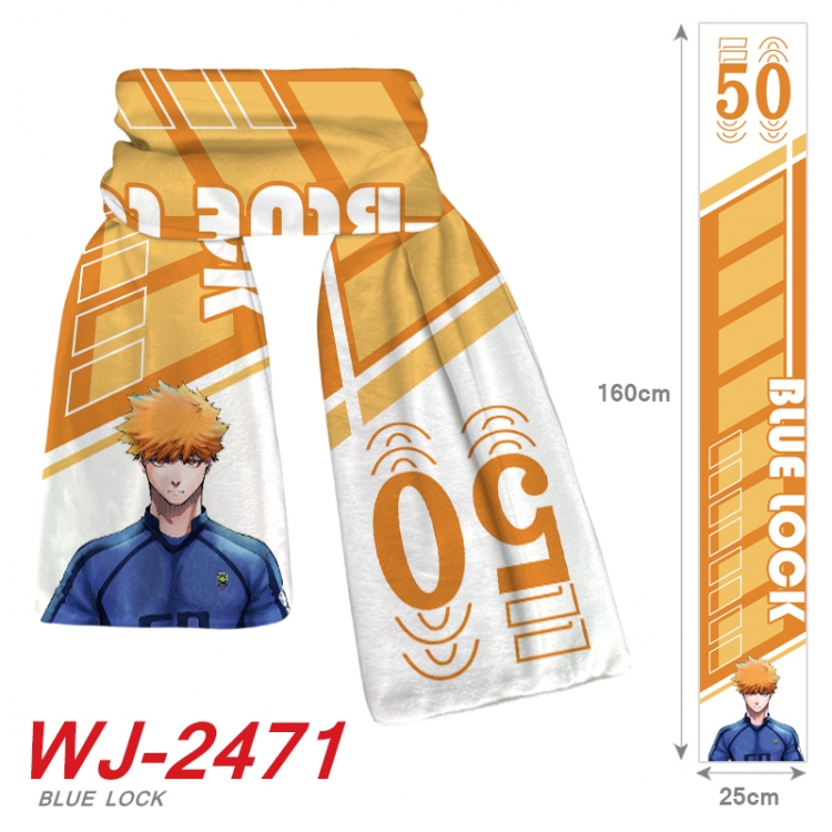 BLUE LOCK Anime Plush Impression Scarf Neck 25x160cm WJ-2471