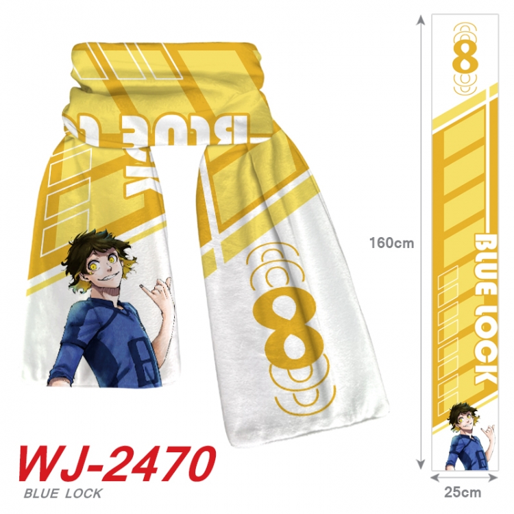 BLUE LOCK Anime Plush Impression Scarf Neck 25x160cm  WJ-2470