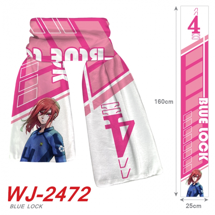 BLUE LOCK Anime Plush Impression Scarf Neck 25x160cm WJ-2472