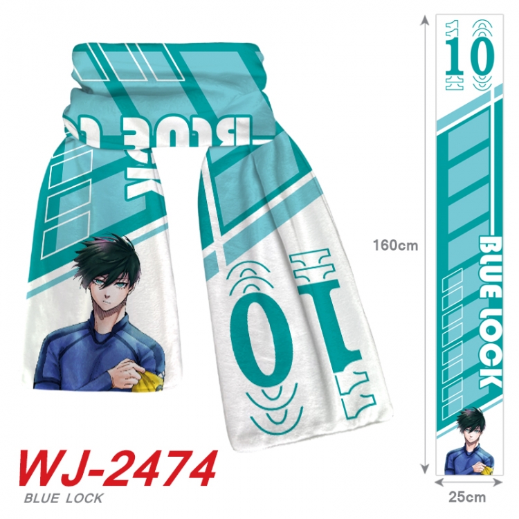 BLUE LOCK Anime Plush Impression Scarf Neck 25x160cm WJ-2474
