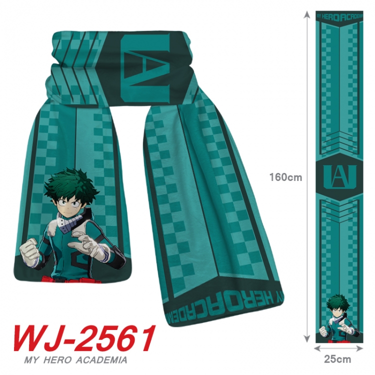 My Hero Academia Anime Plush Impression Scarf Neck 25x160cm WJ-2561