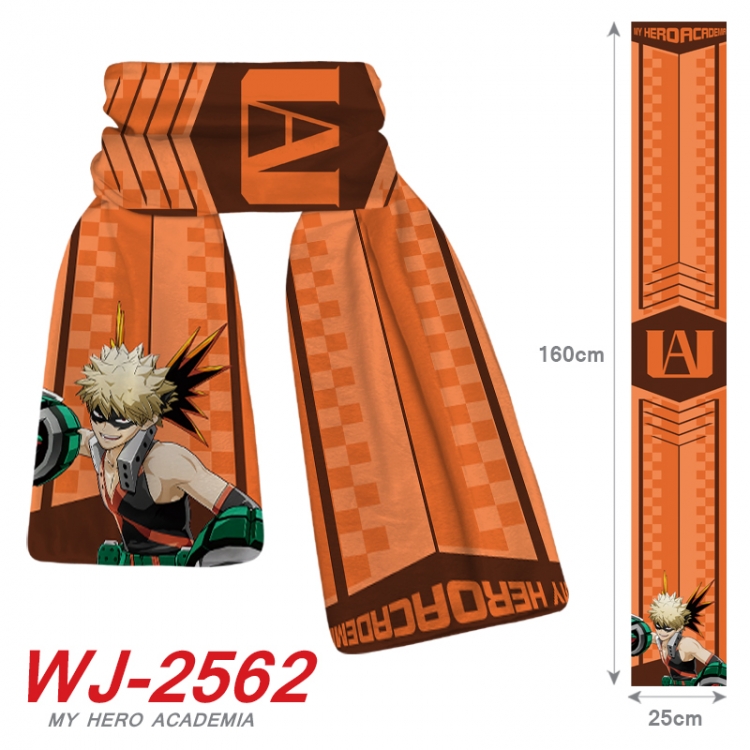 My Hero Academia Anime Plush Impression Scarf Neck 25x160cm  WJ-2562