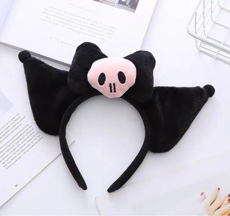 Kuromi Cartoon plush hair hoop hair clip headwear  price for 2 pcs style F